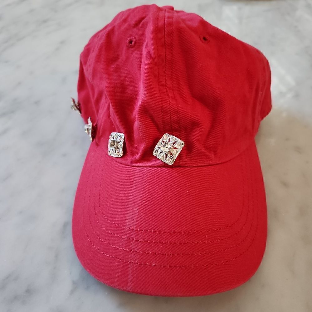 Red baseball cap 